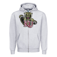 Heather Grey kutztown golden bears Zipper Hoodie - artisFamous