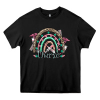 Black nurse rainbow Heavy Core Tee - CowGirlArtShop