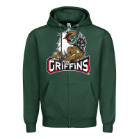 Sports Green griffins Zipper Hoodie - artisFamous
