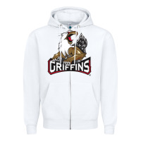 White griffins Zipper Hoodie - artisFamous