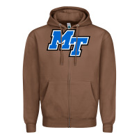 Chestnut middle tennessee mt logomark Zipper Hoodie - artisFamous