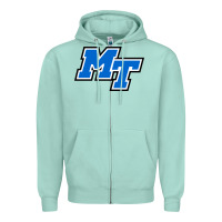 Seafoam middle tennessee mt logomark Zipper Hoodie - artisFamous