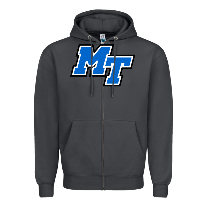 Middle Tennessee Mt Logomark Zipper Hoodie by artisFamous | Teevron