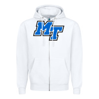 White middle tennessee mt logomark Zipper Hoodie - artisFamous