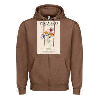 Chestnut pablo picasso   bouquet of peace Zipper Hoodie - artisFamous