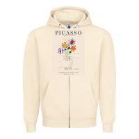 Sandshell pablo picasso   bouquet of peace Zipper Hoodie - artisFamous