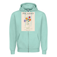 Seafoam pablo picasso   bouquet of peace Zipper Hoodie - artisFamous