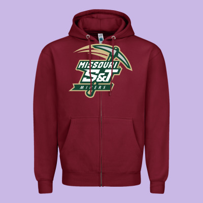 Missouri S&t Miners Zipper Hoodie Designed By Artisfamous