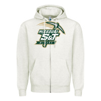 Oatmeal Heather missouri s&t miners Zipper Hoodie - artisFamous