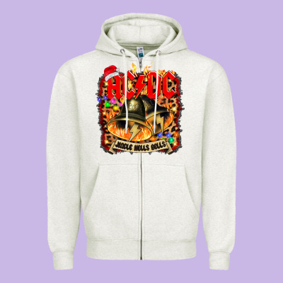 Acd Christmas Zipper Hoodie Designed By Artisfamous