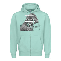 Seafoam head down Zipper Hoodie - artisFamous