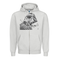 Dove Grey head down Zipper Hoodie - artisFamous