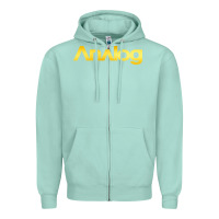 Seafoam analog Zipper Hoodie - artisFamous