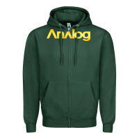 Sports Green analog Zipper Hoodie - artisFamous