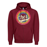 Burgundy cher Zipper Hoodie - artisFamous