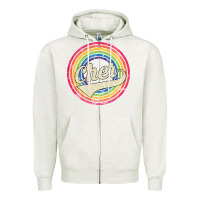 Oatmeal Heather cher Zipper Hoodie - artisFamous