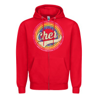 Red cher Zipper Hoodie - artisFamous