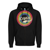 Black kevin Zipper Hoodie - artisFamous