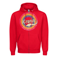 Red kevin Zipper Hoodie - artisFamous