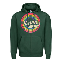 Sports Green kevin Zipper Hoodie - artisFamous