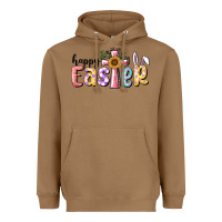 Toasted Coconut Happy Easter With Cross Heavyweight Hoodie - RanaPortraitStore