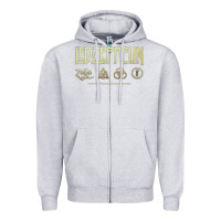 Heather Grey classic Zipper Hoodie - artisFamous