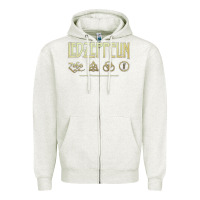 Oatmeal Heather classic Zipper Hoodie - artisFamous