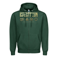 Sports Green classic Zipper Hoodie - artisFamous
