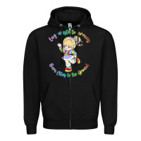 Black rainbow brite badass   rainbow brite Zipper Hoodie - artisFamous