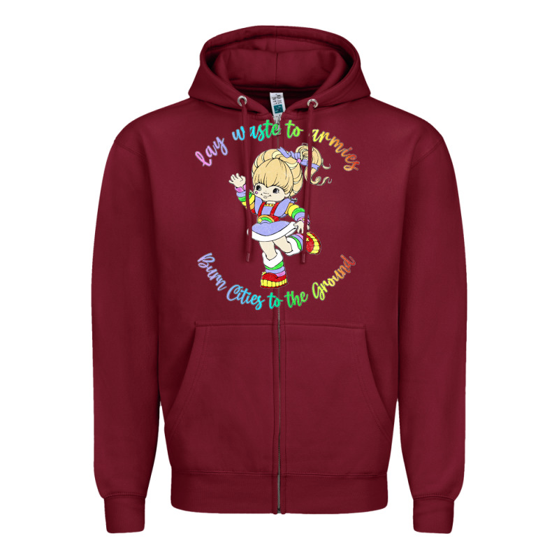 Rainbow Brite Badass   Rainbow Brite Zipper Hoodie by artisFamous | Teevron