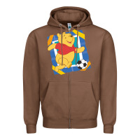 Chestnut winnie the pooh Zipper Hoodie - artisFamous