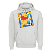 Dove Grey winnie the pooh Zipper Hoodie - artisFamous