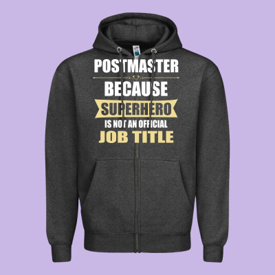 Gift For Superhero Postmaster Zipper Hoodie Designed By Artisfamous