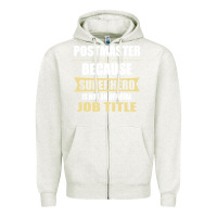 Oatmeal Heather gift for superhero postmaster Zipper Hoodie - artisFamous