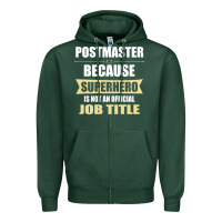 Sports Green gift for superhero postmaster Zipper Hoodie - artisFamous