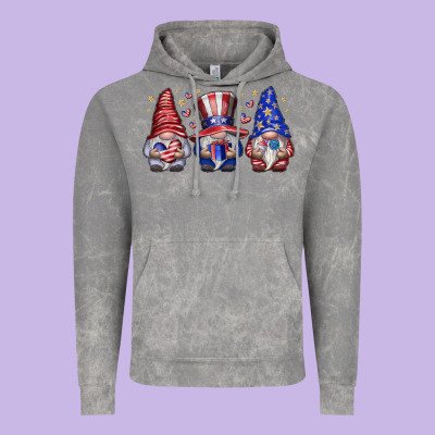 American Gnomes Vintage Hoodie Designed By Cowhidedigitalart