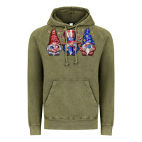 Vintage Olive American Gnomes Vintage Hoodie - CowhideDigitalArt