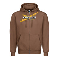 Chestnut can am team Zipper Hoodie - artisFamous