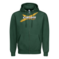 Sports Green can am team Zipper Hoodie - artisFamous