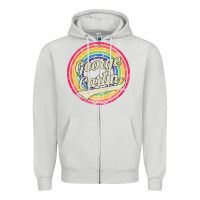 Dove Grey george carlin   retro rainbow faded style Zipper Hoodie - artisFamous