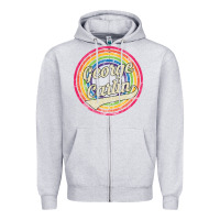 Heather Grey george carlin   retro rainbow faded style Zipper Hoodie - artisFamous