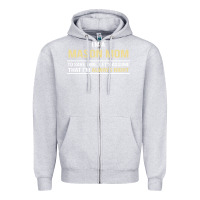 Heather Grey i'm a mason mom, i'm always right. mother's day gift Zipper Hoodie - artisFamous