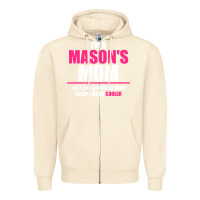 Sandshell i'm a mason's  mom just like a normal mom Zipper Hoodie - artisFamous