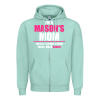 Seafoam i'm a mason's  mom just like a normal mom Zipper Hoodie - artisFamous