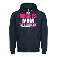Navy i'm a mason's  mom just like a normal mom Zipper Hoodie - artisFamous