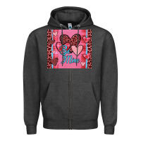 Charcoal Heather be mine heart tumbler Zipper Hoodie - JahusDesignShop