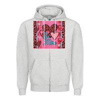 Dove Grey be mine heart tumbler Zipper Hoodie - JahusDesignShop
