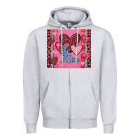 Heather Grey be mine heart tumbler Zipper Hoodie - JahusDesignShop