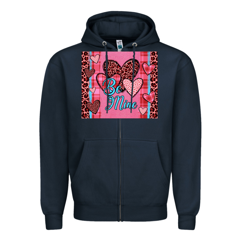Be Mine Heart Tumbler Zipper Hoodie by JahusDesignShop | Teevron