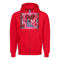 Red be mine heart tumbler Zipper Hoodie - JahusDesignShop
